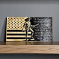 Laser Engraved American Creed Wall Art
